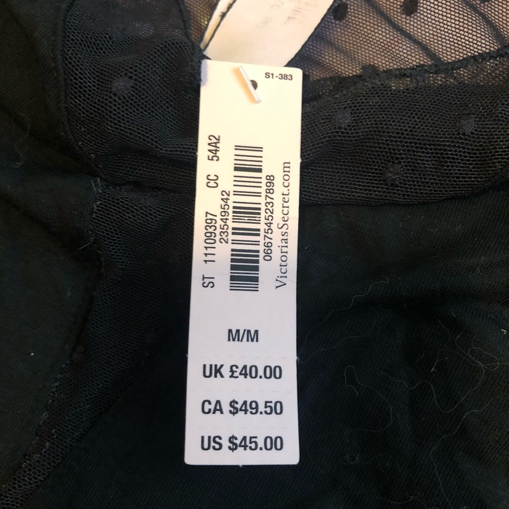 New Victoria’s Secret Black soft Pajama top - Picture 4 of 4